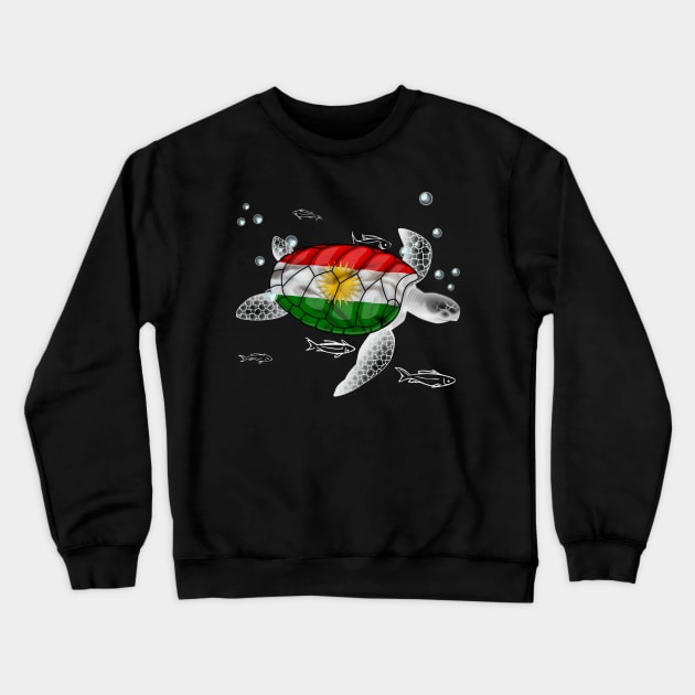 Kurdistan Turtle Crewneck Sweatshirt by Fusti